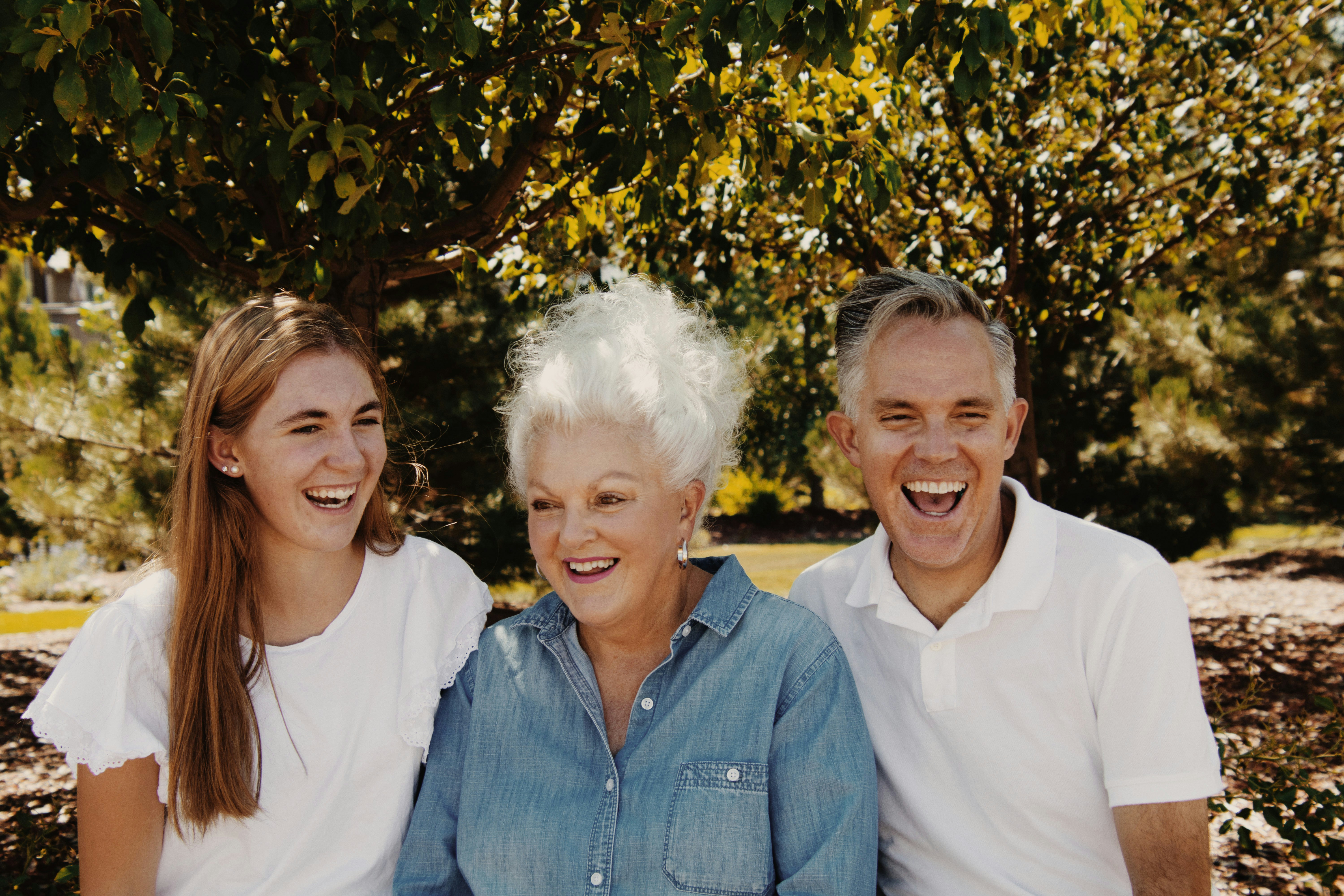 Family together smiling